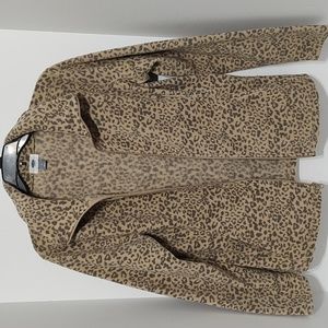 Animal Print Fleece Jacket - Old Navy sz Medium